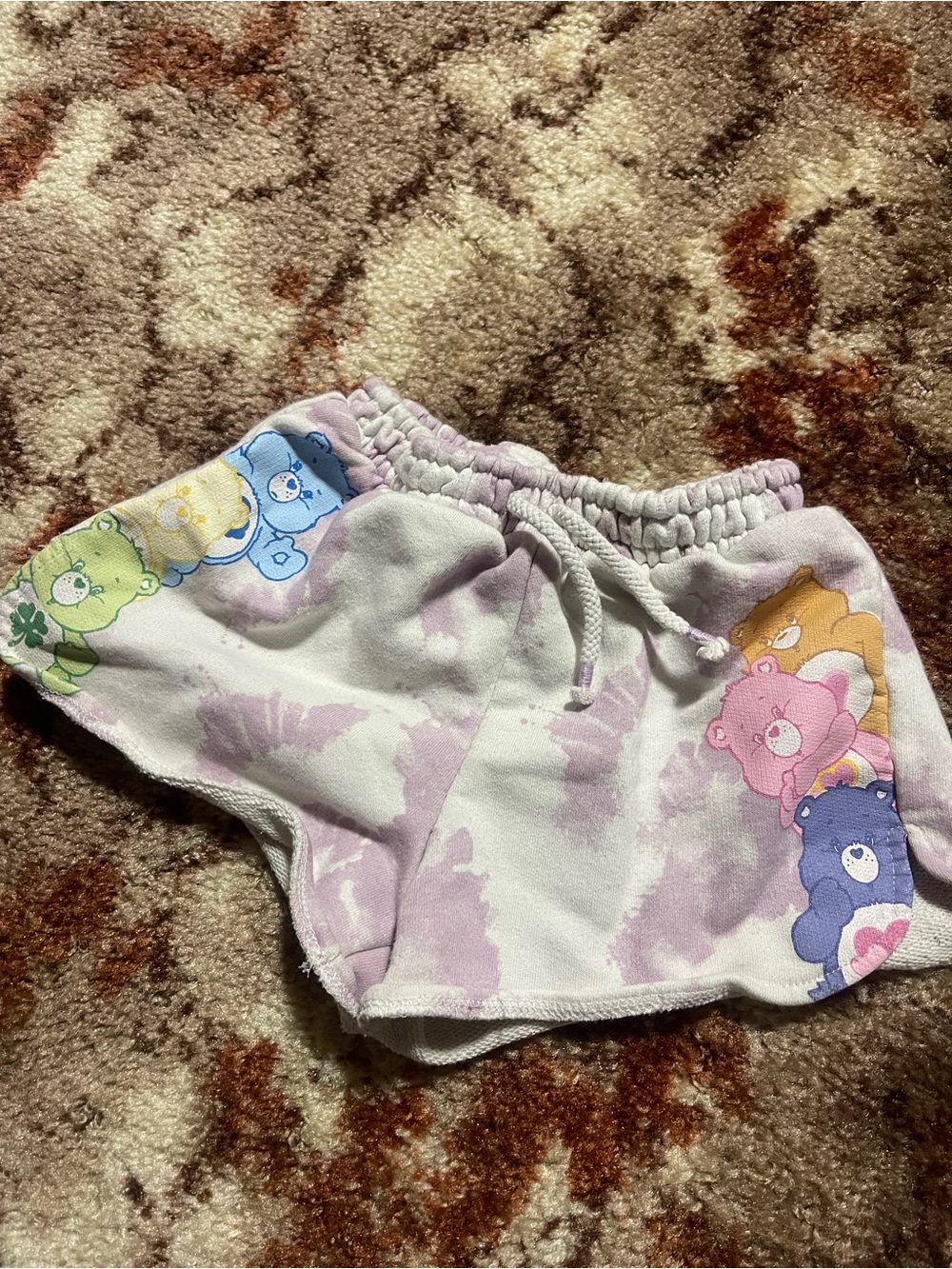 Care Bears Lavender Tie-Dye Lounge Shorts